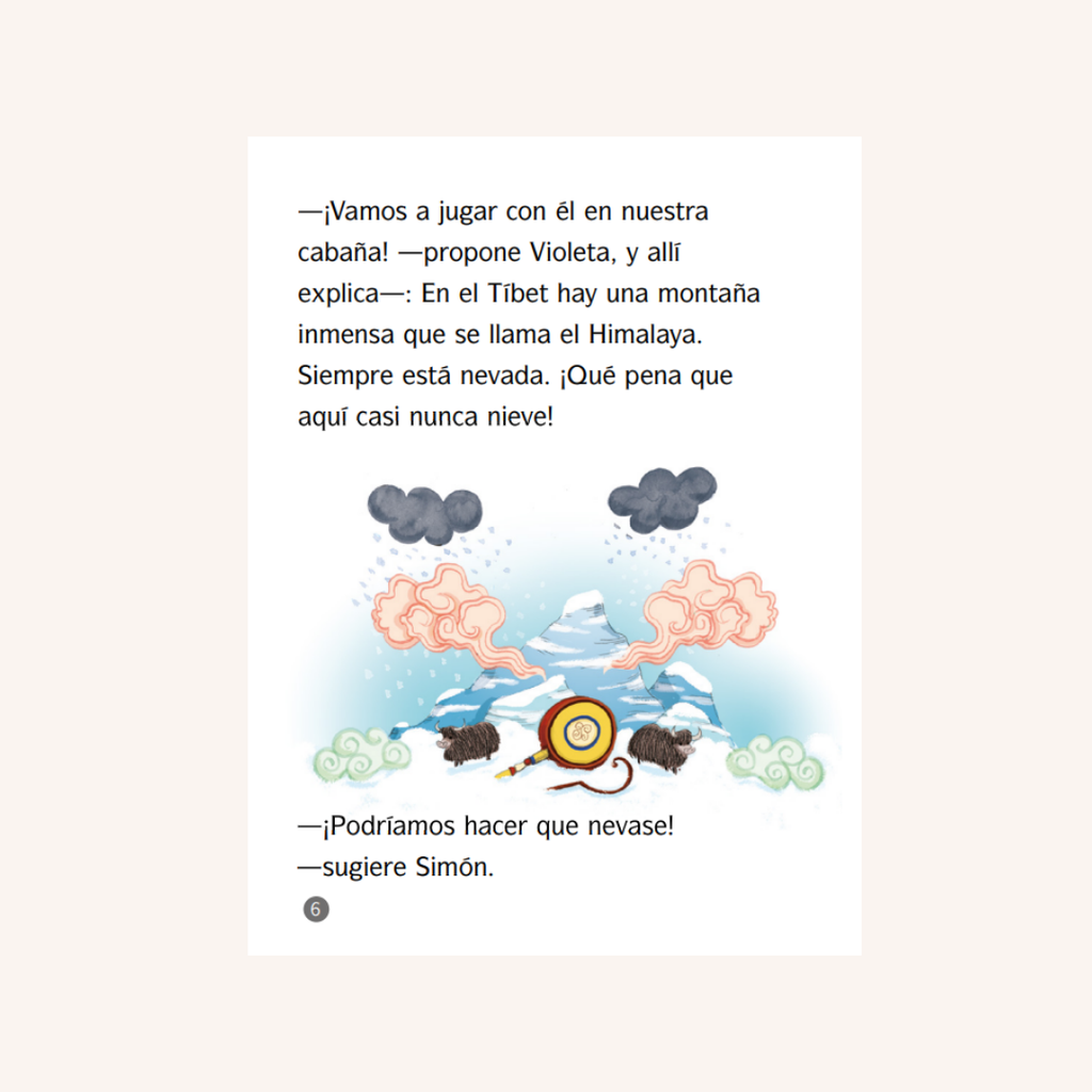 Violeta Medialuna. La abominable tormenta de nieve