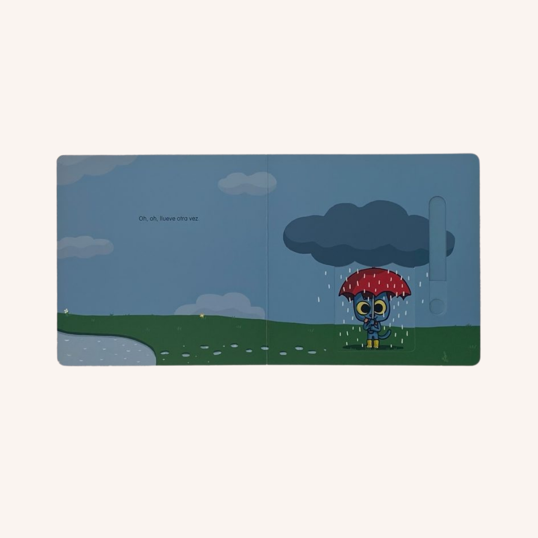 Minino y la lluvia