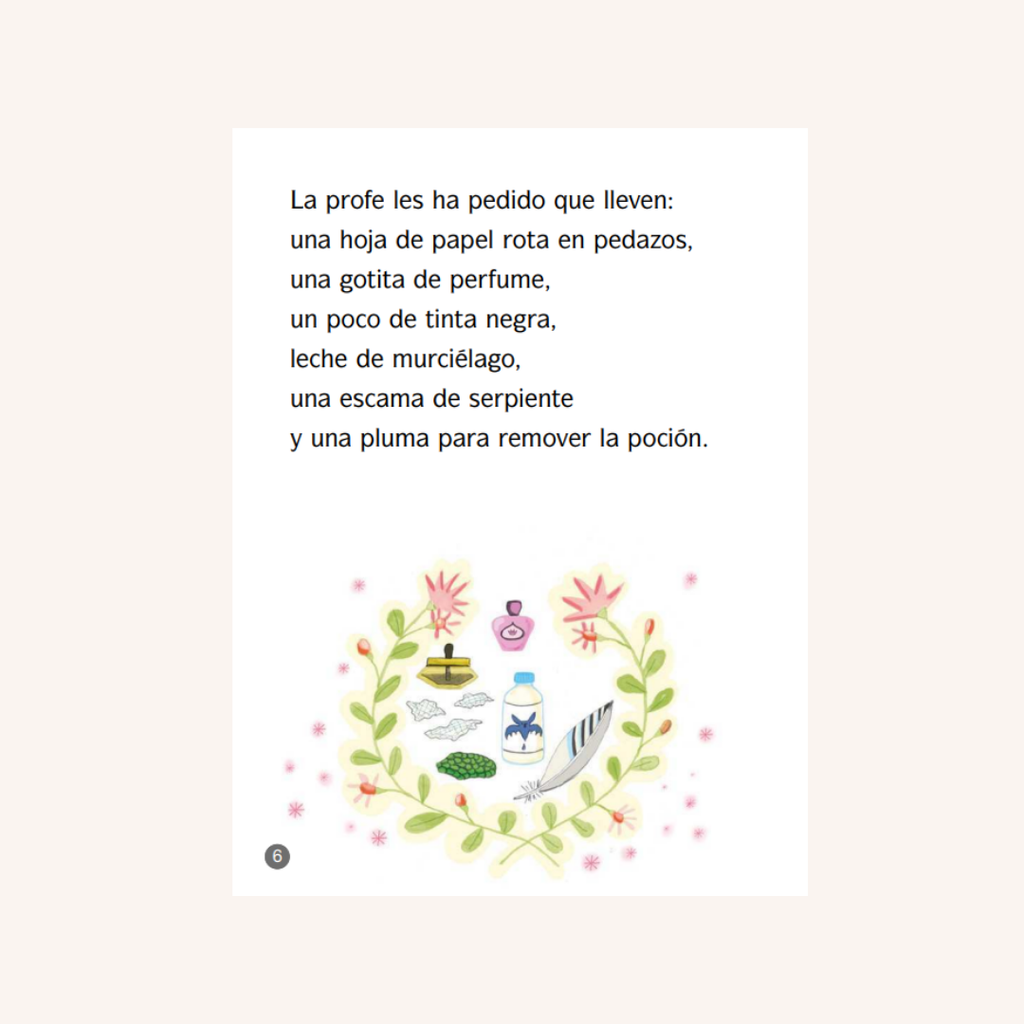 Violeta Medialuna. La clase de pociones