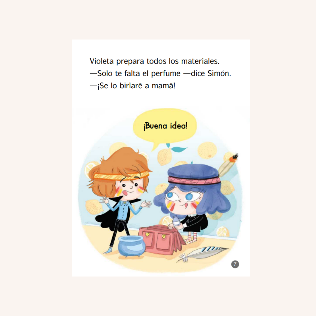 Violeta Medialuna. La clase de pociones