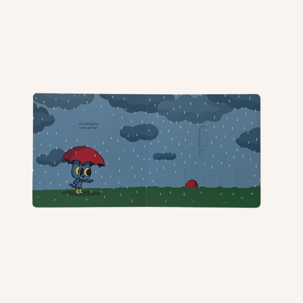 Minino y la lluvia
