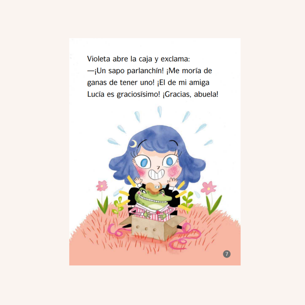 Violeta Medialuna. El sapo insoportable