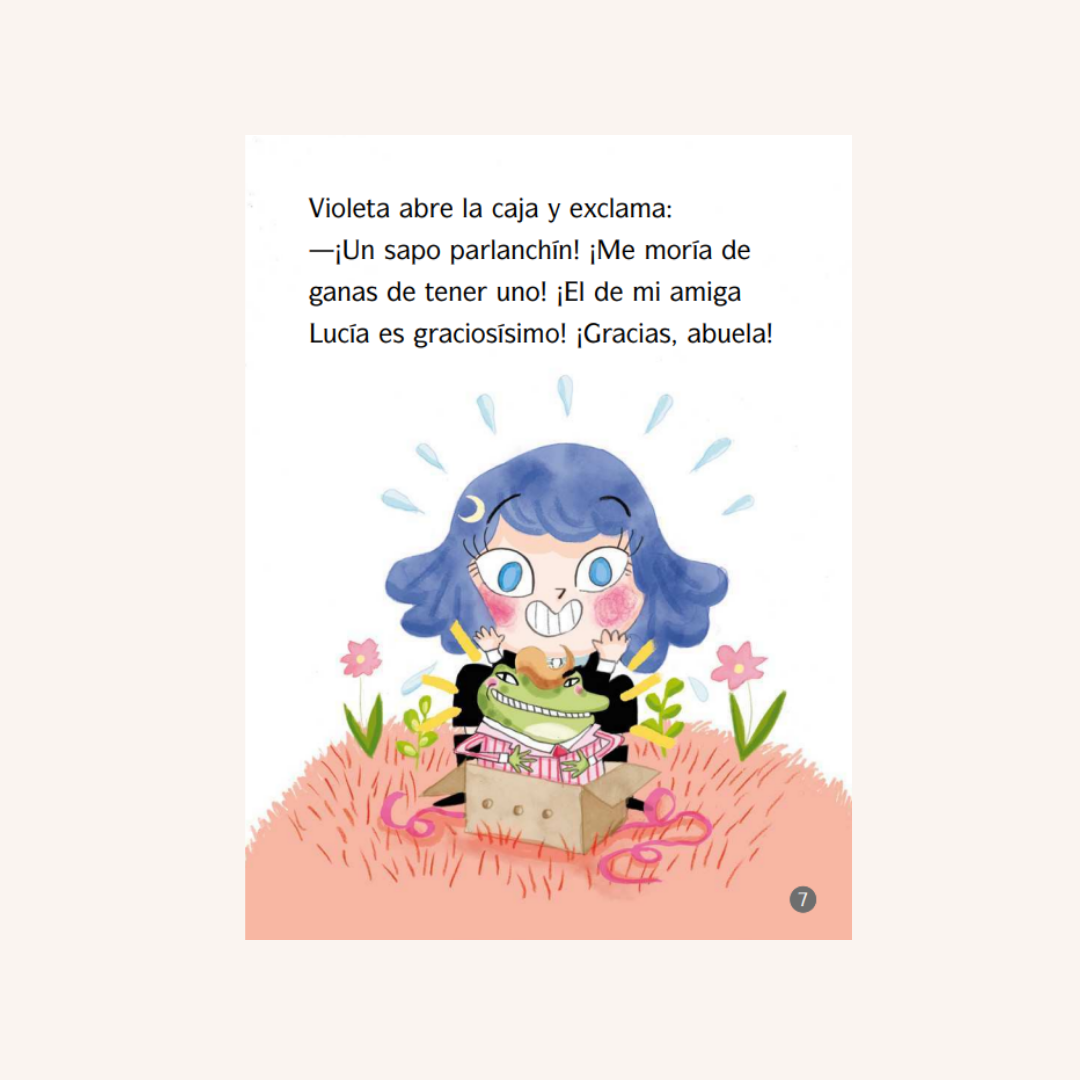 Violeta Medialuna. El sapo insoportable