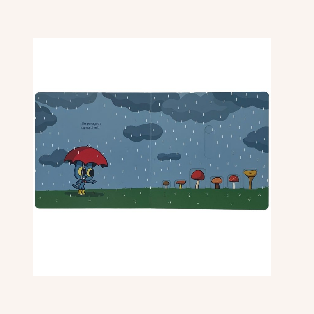 Minino y la lluvia