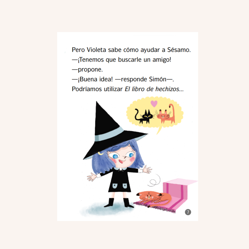Violeta Medialuna. El libro de hechizos